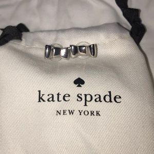 Kate Spade Silver Bow Stud Earrings